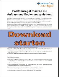 Download starten von PDF Datei "maxrac EC Palettenregal Aufbau- und Bedienungsanleitung"
